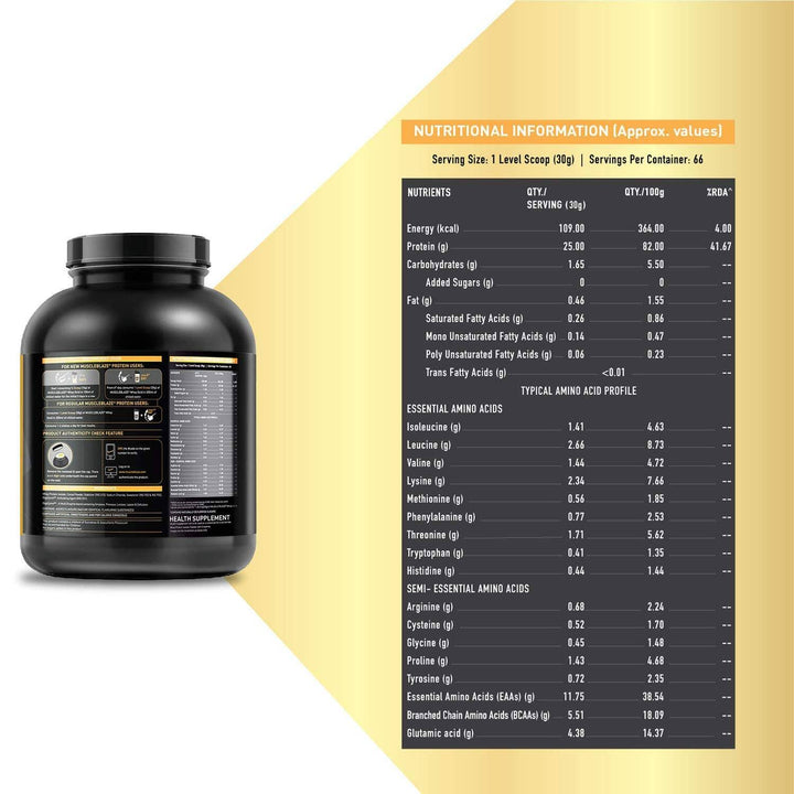 MuscleBlaze Whey Gold, 100% Whey Protein Isolate - Halt