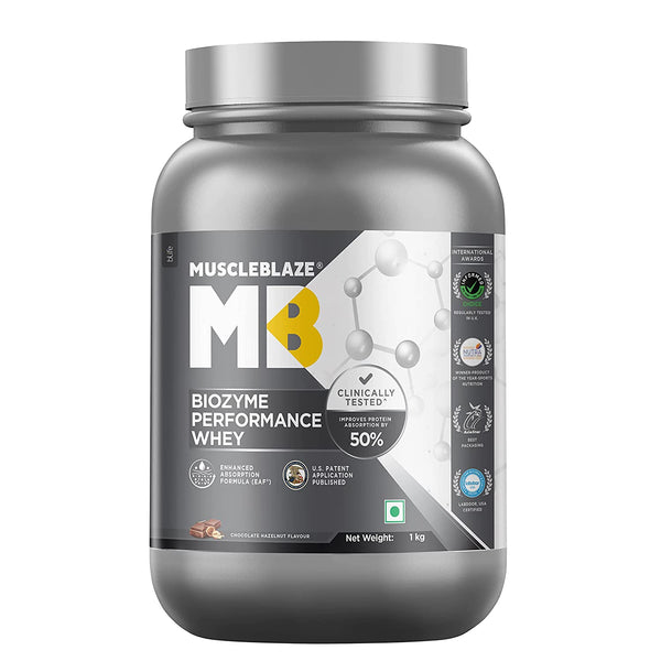 MuscleBlaze Biozyme Performance Whey Protein - Halt