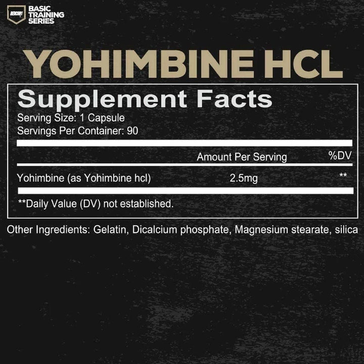 Redcon1 Yohimbine HCL 2.5mg- 90 Capsules - Halt