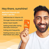Wellbeing Nutrition Melts Natural Vitamin D3+K2 (30 Oral Strips)