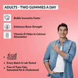 Nature’s Wiz Daily Adults Bone Strength (Calcium+Vitamin D) Gummies - Halt