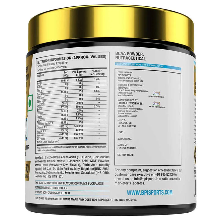 BPI Sports Better Best BCAA (Indian) (Exp : 11/24) BPI Sports