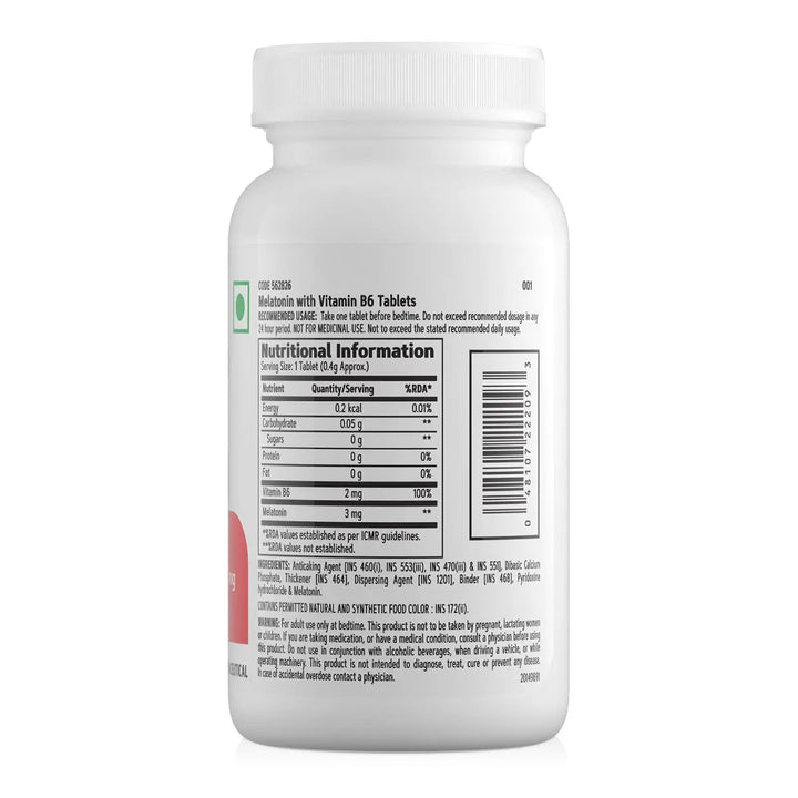 GNC Melatonin 3mg 60 Tablets - Halt