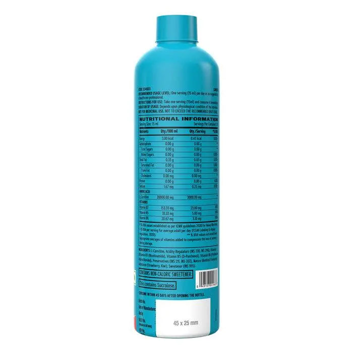 GNC Total Lean Triple Strength L-Carnitine Liquid 3000 mg- Converts Fat to Muscles - Halt