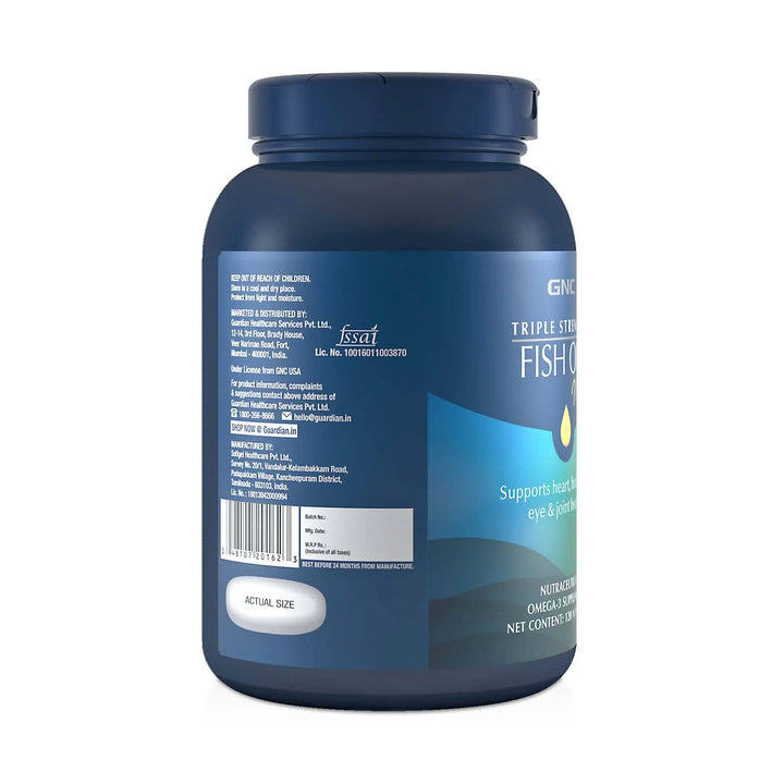 GNC Triple Strength Fish Oil mini (120 Softgels) - Halt