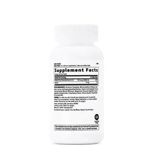 GNC VITAMIN D-3 5000 IU (180 TABLETS) - Halt