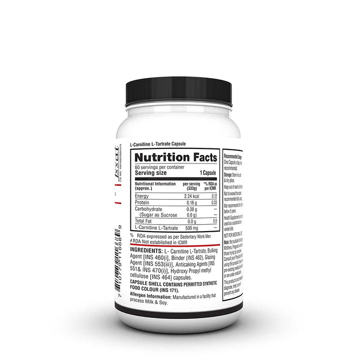 Labrada L-Carnitine Amino Acid - 60 Capsules - Halt