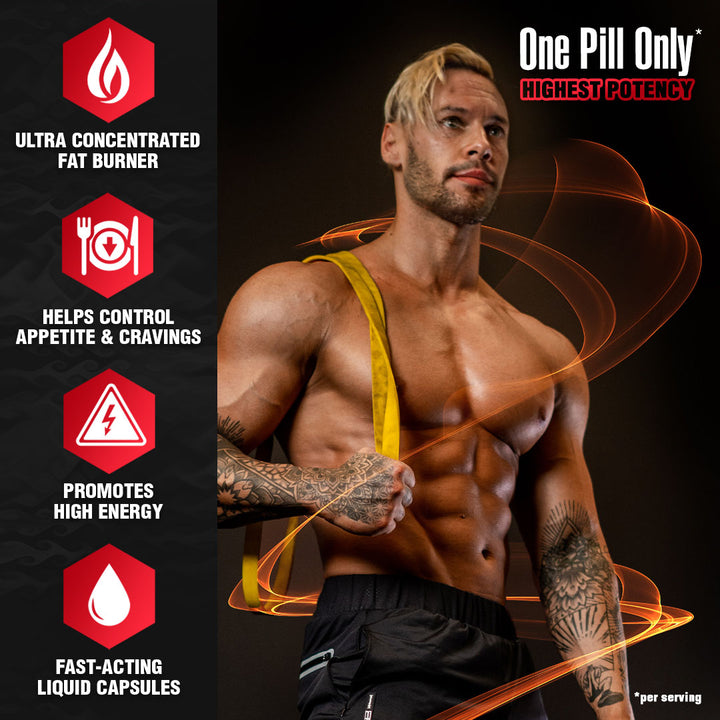 NUTREX RESEARCH LIPO-6 BLACK Ultra Concentrate One Pill Only Fat Burner (60 Black-Caps) - Halt