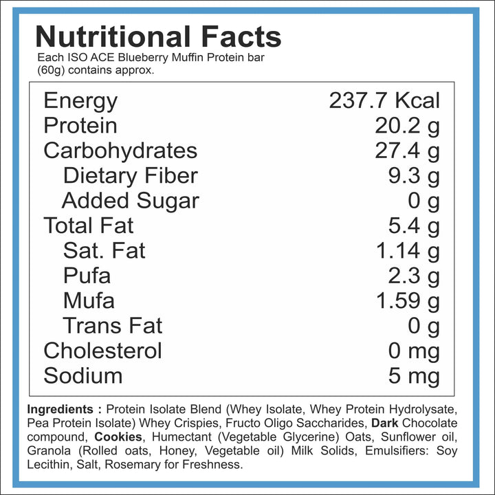 Muscle Mantra ISO ACE Isolate Protein Bar (3 Box of 6 bars each) - Halt
