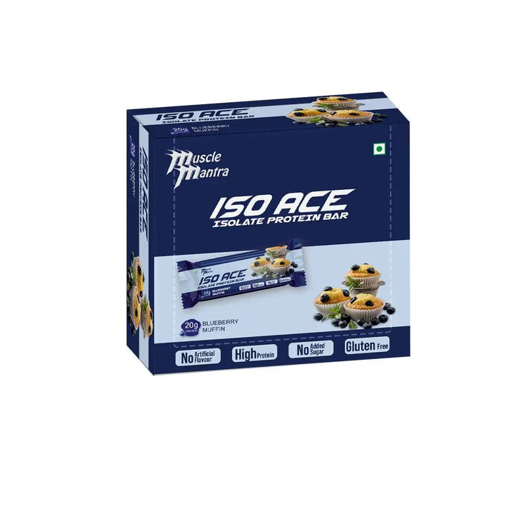 Muscle Mantra ISO ACE Isolate Protein Bar (3 Box of 6 bars each) - Halt
