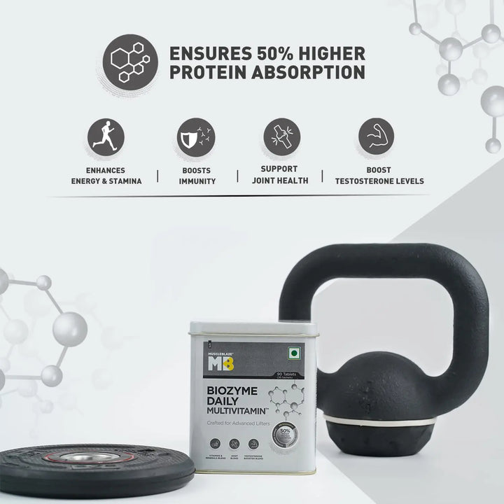 MuscleBlaze Biozyme Daily Multivitamin, 90 Tablets MuscleBlaze