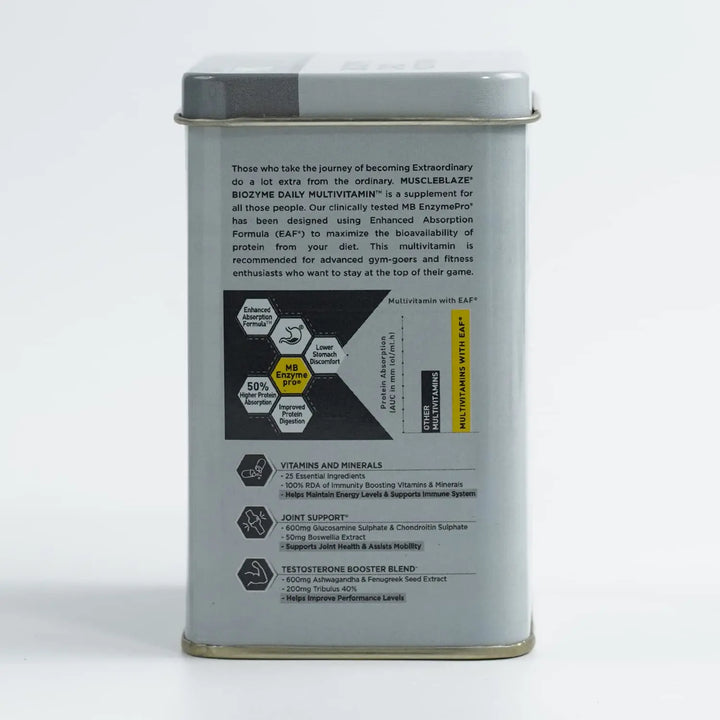 MuscleBlaze Biozyme Daily Multivitamin, 90 Tablets MuscleBlaze