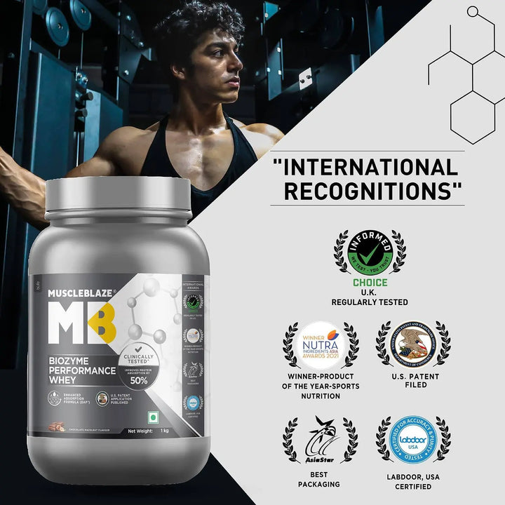 MuscleBlaze Biozyme Performance Whey Protein MuscleBlaze