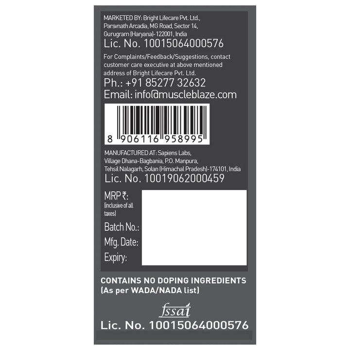 MuscleBlaze Biozyme Performance Whey Protein MuscleBlaze