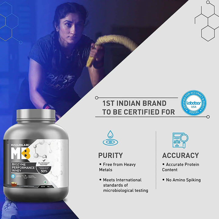MuscleBlaze Biozyme Performance Whey Protein MuscleBlaze