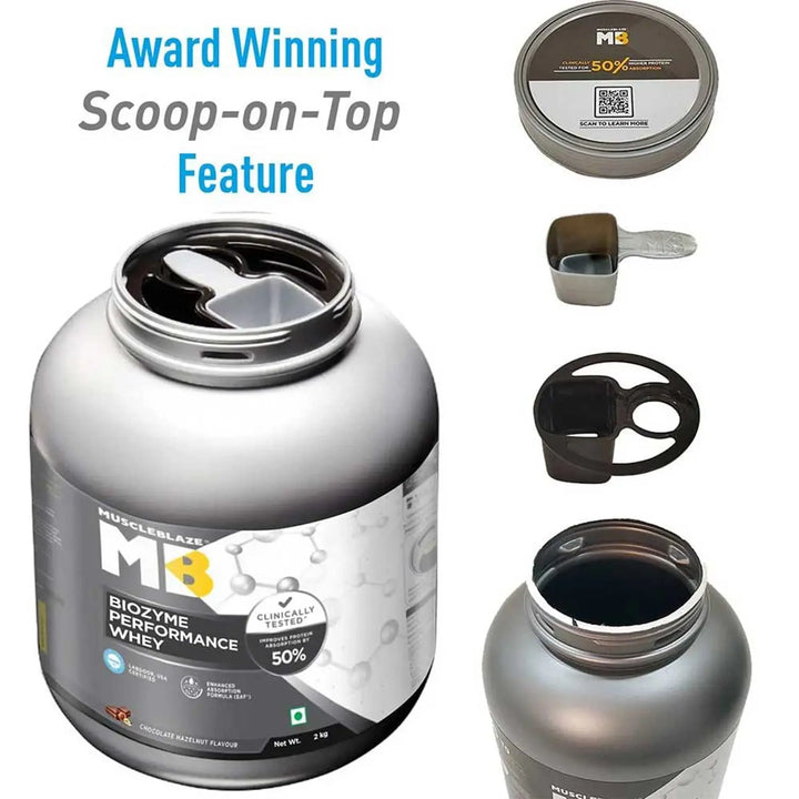 MuscleBlaze Biozyme Performance Whey Protein MuscleBlaze