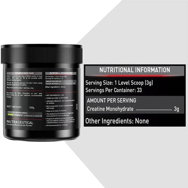 MuscleBlaze CreaPRO Creatine with Creapure Powder from Germany MuscleBlaze