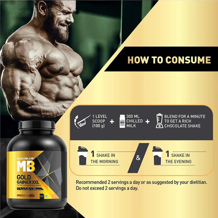 MuscleBlaze Gold Gainer XXL powder MuscleBlaze