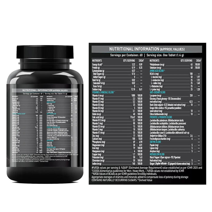 MuscleBlaze MB-VITE Multivitamin - 60 Tablets MuscleBlaze