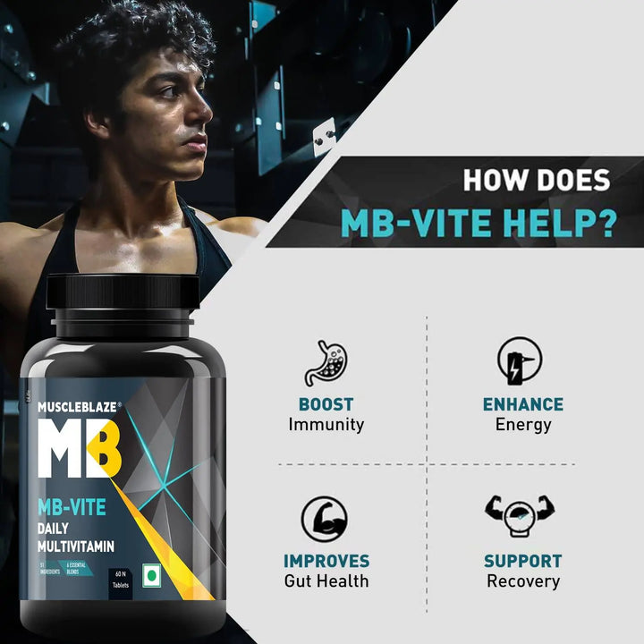 MuscleBlaze MB-VITE Multivitamin - 60 Tablets MuscleBlaze