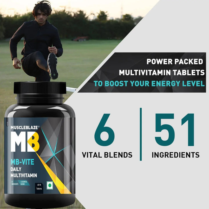 MuscleBlaze MB-VITE Multivitamin - 60 Tablets MuscleBlaze