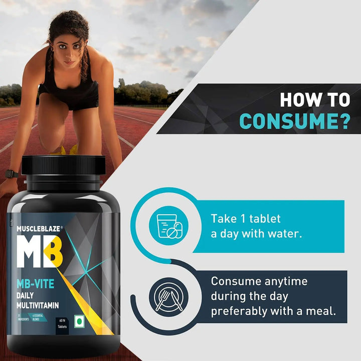 MuscleBlaze MB-VITE Multivitamin - 60 Tablets MuscleBlaze