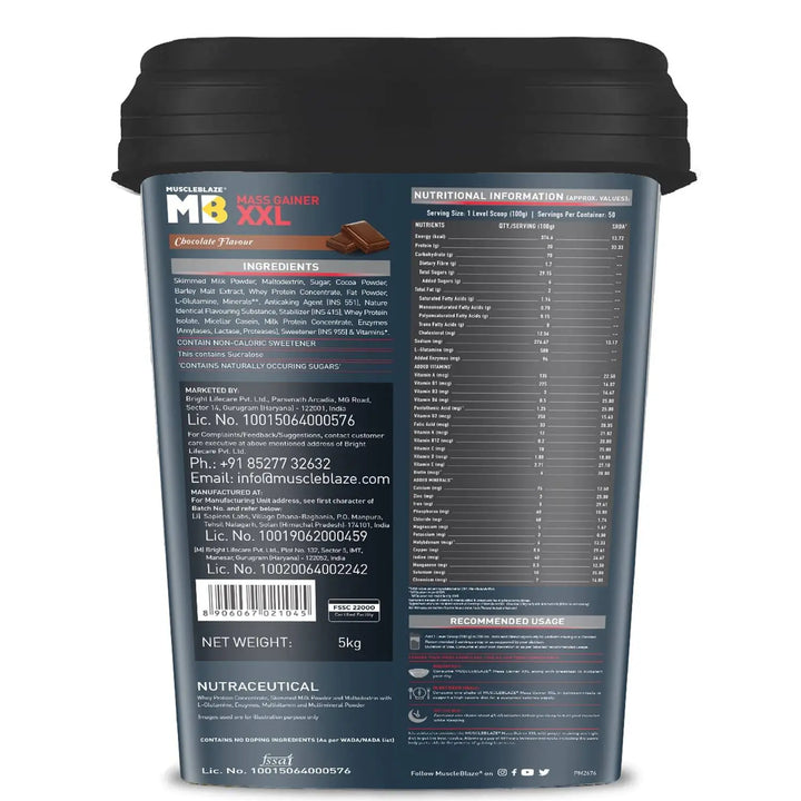 MuscleBlaze Mass Gainer XXL MuscleBlaze