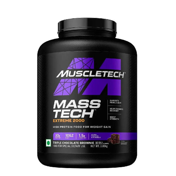 MuscleTech MassTech Extreme 2000 (3kg, Triple Chocolate Brownie) - Halt