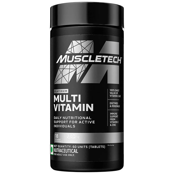 Muscletech Platinum MultiVitamin 60 Tablets (Indian) Muscletech