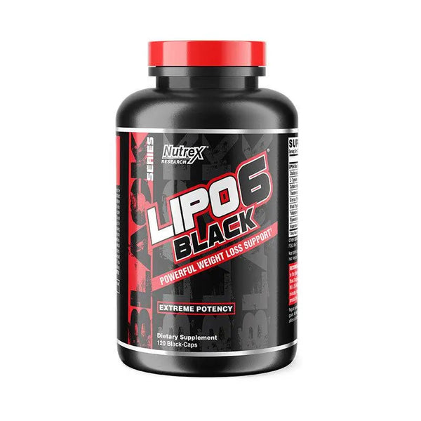 NUTREX RESEARCH LIPO-6 BLACK Extreme Potency Fat Burner (120 Black-Caps) - Halt