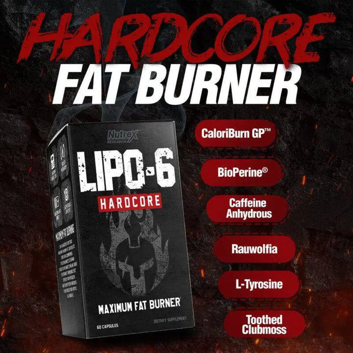 Nutrex Research LIPO-6 HARDCORE (60 Caps) NUTREX RESEARCH