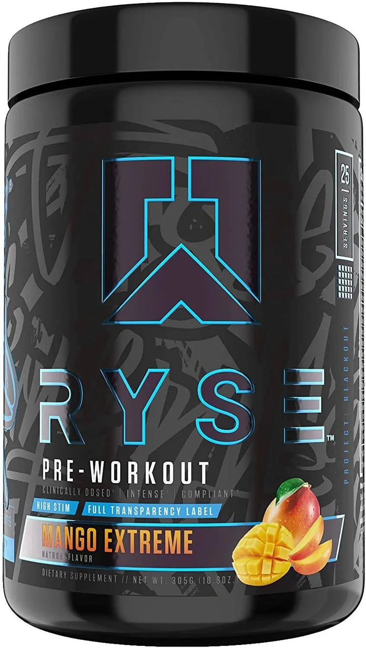 RYSE Project: Blackout PreWorkout (315 gm / 25 Servings) - Halt