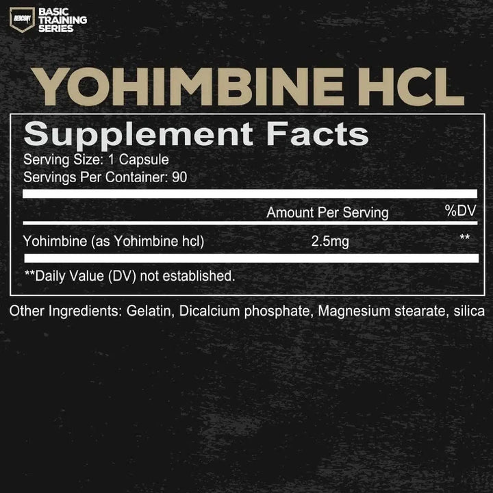 Redcon1 Yohimbine HCL 2.5mg- 90 Capsules Redcon1
