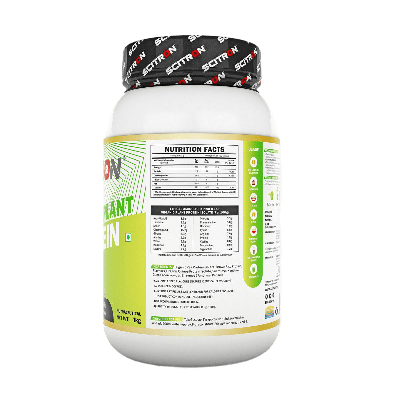 SCITRON ORGANIC PLANT Protein