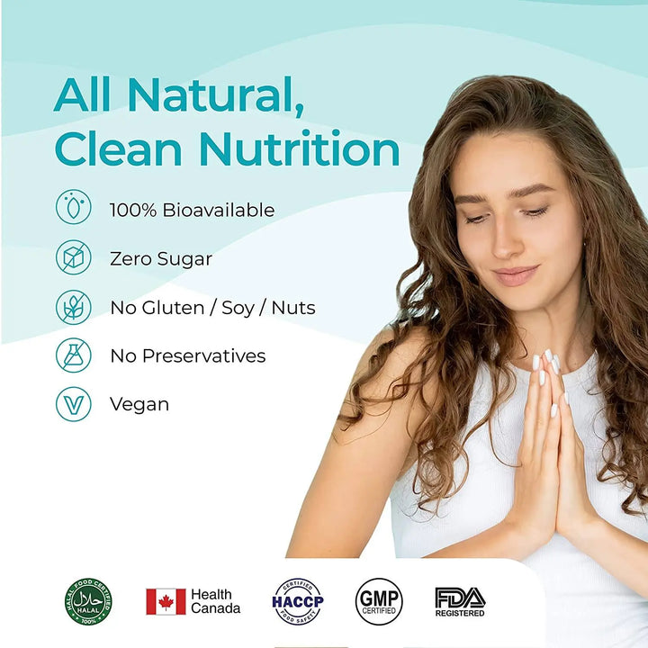 Wellbeing Nutrition Melts Calm & Relaxation | Suntheanine + Magnesium (30 Oral Strips) Wellbeing Nutrition