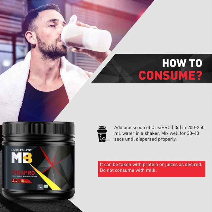 MuscleBlaze CreaPRO Creatine with Creapure Powder from Germany - Halt
