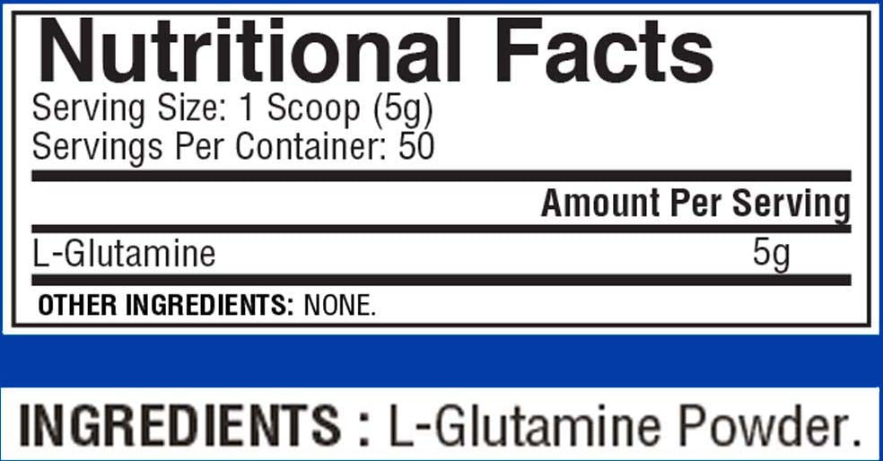 Gaspari Nutrition Glutamine, 250g , Unflavoured - Halt