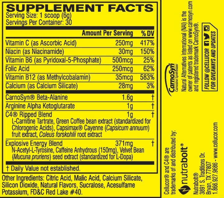 Cellucor C4 Ripped - Halt