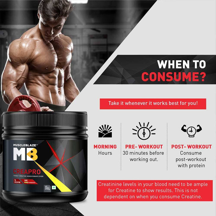 MuscleBlaze CreaPRO Creatine with Creapure Powder from Germany - Halt