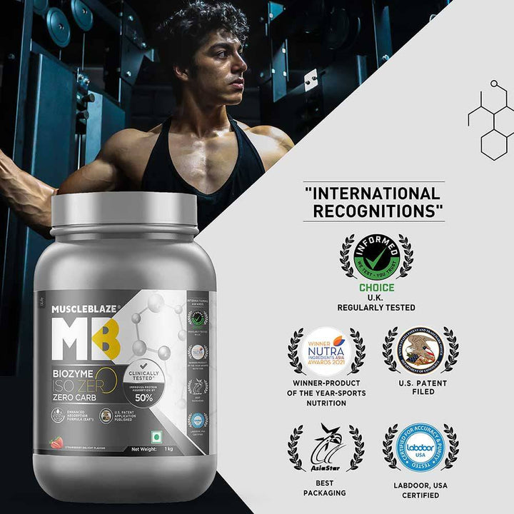 MuscleBlaze Biozyme Iso-Zero, Low/Zero Carb - Halt
