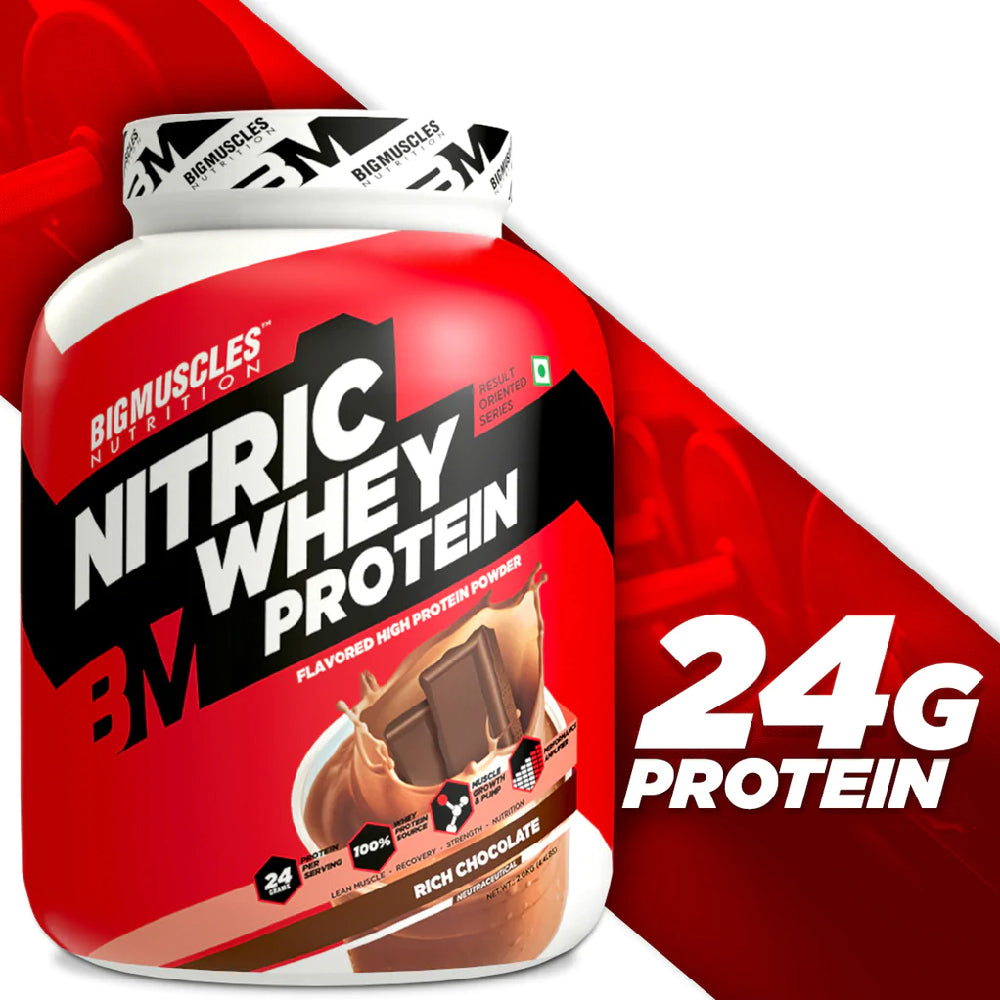 Big Muscle Nutrition Nitric Whey Protein 2Kg (Rich Chocolate)