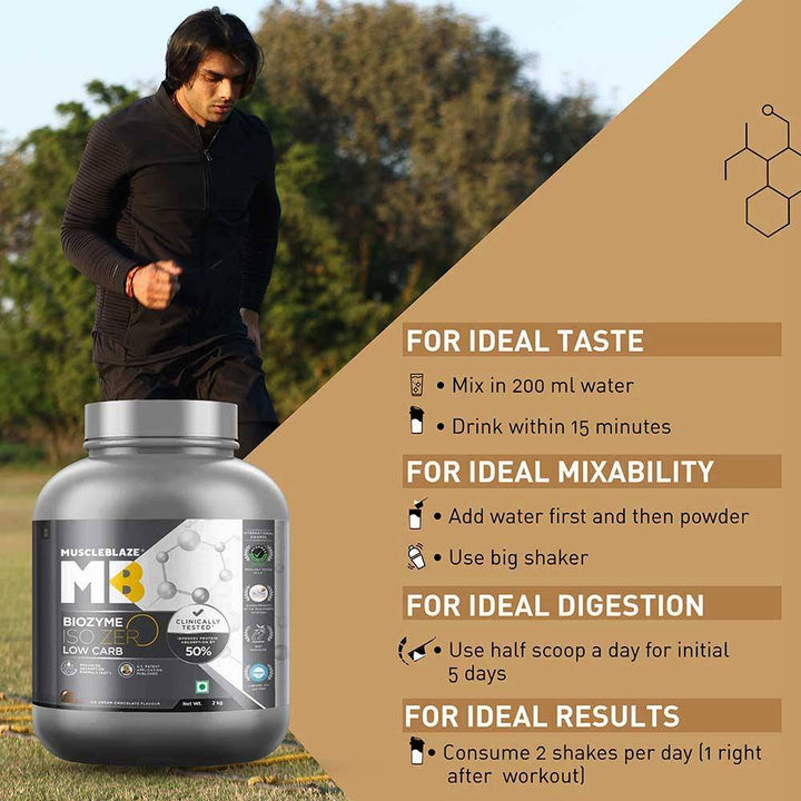 MuscleBlaze Biozyme Iso-Zero, Low/Zero Carb - Halt