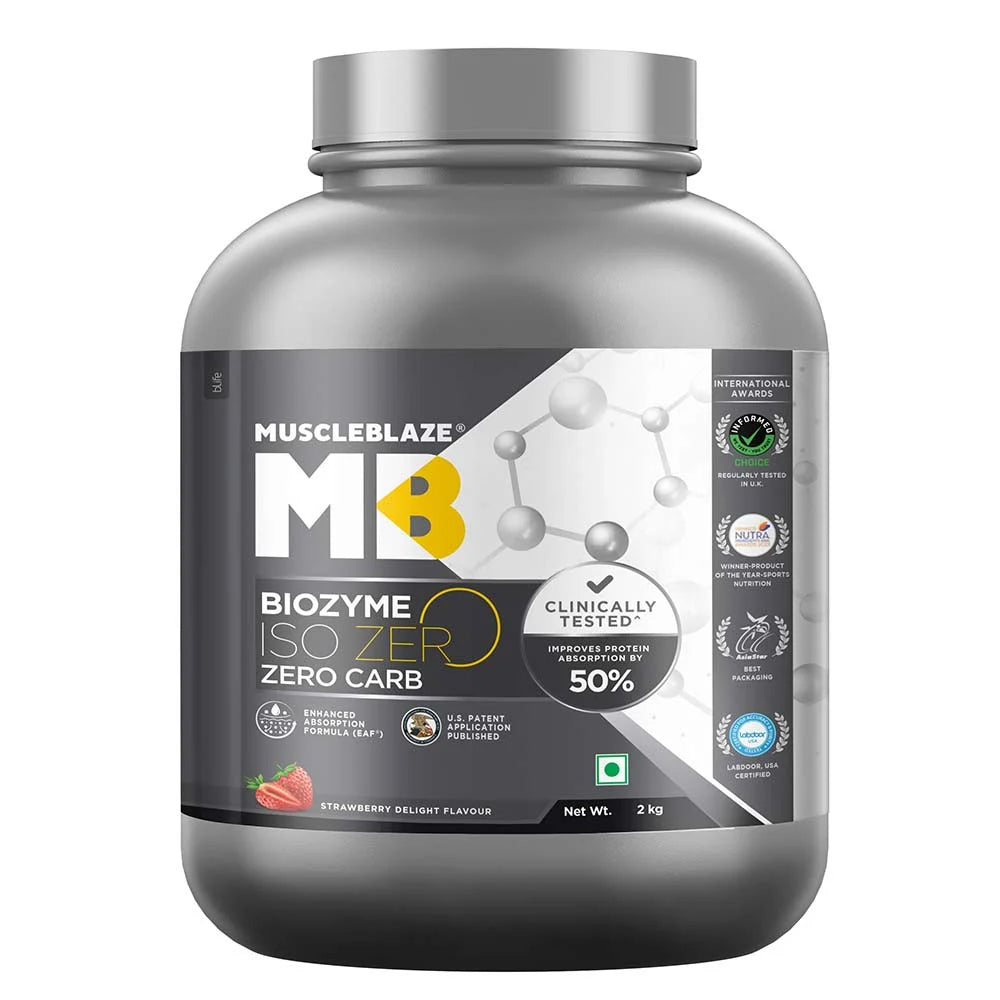 MuscleBlaze Biozyme Iso-Zero, Low/Zero Carb