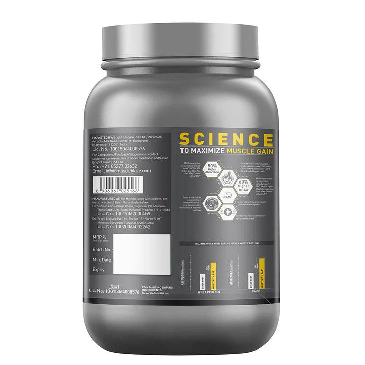 MuscleBlaze Biozyme Iso-Zero, Low/Zero Carb - Halt