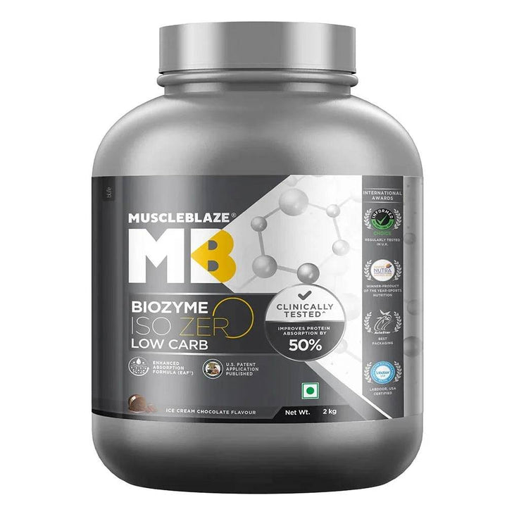 MuscleBlaze Biozyme Iso-Zero, Low/Zero Carb - Halt