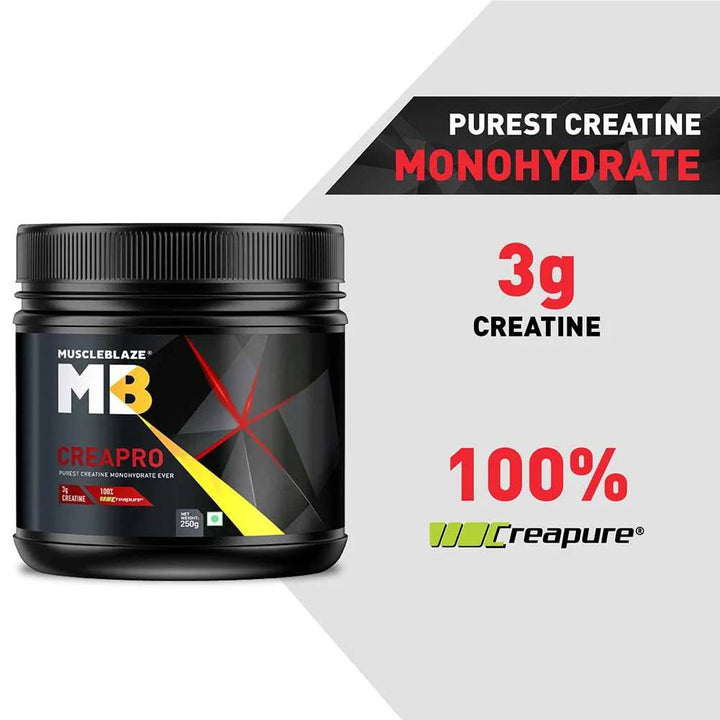 MuscleBlaze CreaPRO Creatine with Creapure Powder from Germany - Halt