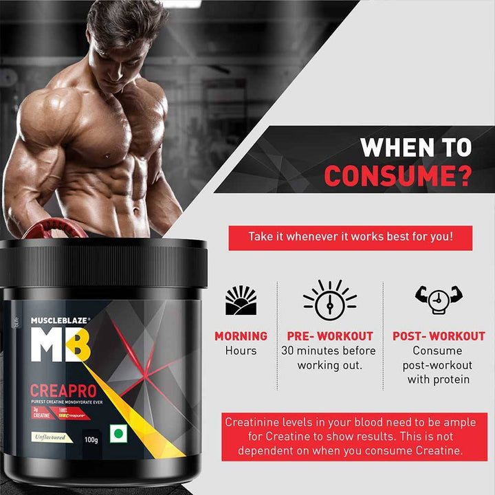 MuscleBlaze CreaPRO Creatine with Creapure Powder from Germany - Halt